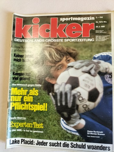 Kicker sportmagazin 16 80 - kicker, nr.