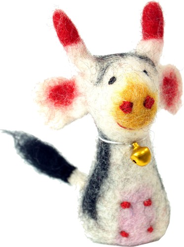 Handgemachte fingerpuppe aus - handgemachte,