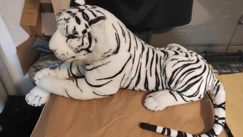 Weißer tiger kuscheltier - tiger, mit