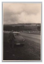 Rast bei Oberhof 1967 - Auto Trabbi Trabant Kombi Reise - Altes Foto 1960er