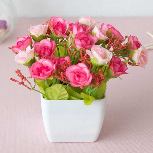 Rosen kunstblumen topf - kunstblumen,