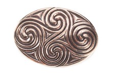 Newgrange Fibel Brosche Keltisch Lebensspirale Bronze Symbol Schmuck NEU