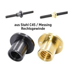 T10-T40 Rund Flansch Mutter