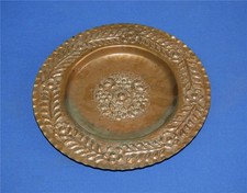 Kupfer Wandteller florales