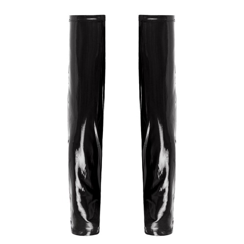Damen wetlook handstulpen lack - handstulpen,