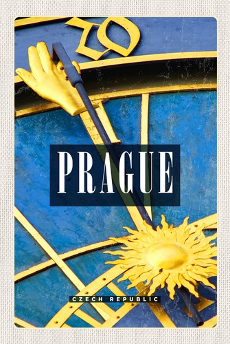 Blechschild 18x12 prague prag - 18x12,