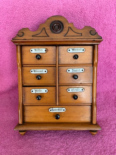 Antiker holz gewürzschrank - antiker,