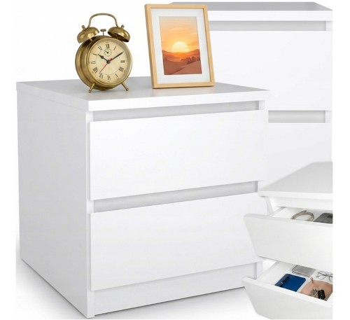 Nachttisch weiss matt - weiss,