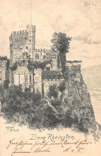 Burg rheinstein panorama - rheinstein,