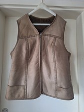 Damen Lammfell Weste Gr.M Beige