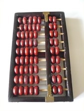 Vintage Holz Abakus Rechenschieber Diamond Made in China