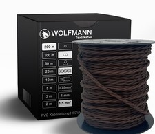 2-adrig Textilkabel Stoffkabel