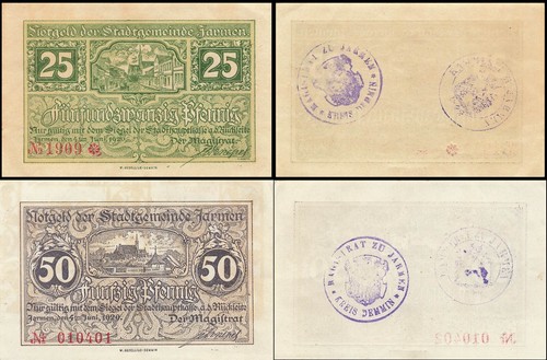 Notgeld jarmen stadt - x,