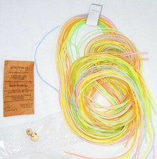 Öko Scoubidou 20 Stück Neon Stänge 2 Meter mit Bastelset Raupe Scoubi Bänder 