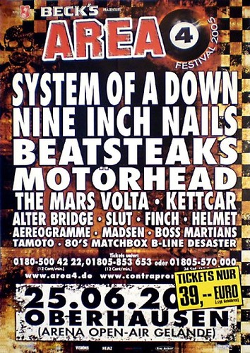 Area festival konzertplakat - area,