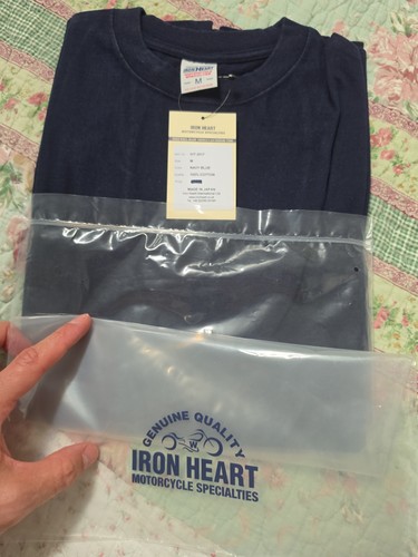 Iron heart shirt - heart, navy