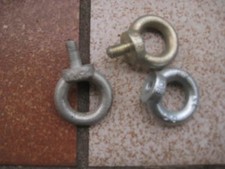 Ringöse mit M8 Schraube Ringschraube Augbolzen Schraube Öse, verzinkt, 3 St.