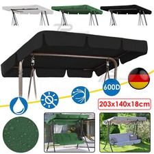 Ersatzdach Hollywoodschaukel Dach 203 x 140 cm Gartenschaukel Dachbezug 3 Sitzer