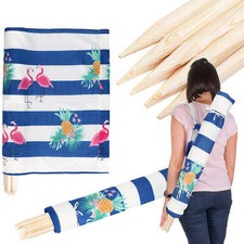 6/8/10/12/15m lang Paravent Strand Windschutz Sonnenschutz Sichtschutz Garten