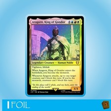 Aragorn, King of Gondor | Magic MTG | Lord of the Rings | NM | EN | M | Foil