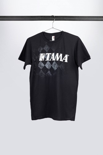 Tama checkered tee black - "checkered,