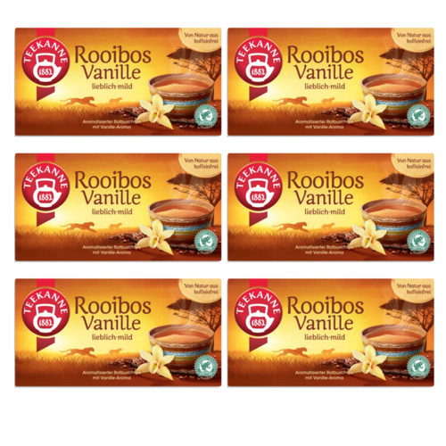 Teekanne rooibos vanille - vanille,, 6er