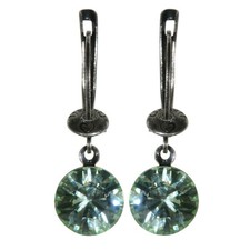 Konplott Ohrringe Ohrhänger Black Jack hängend hell grün silber