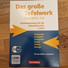 Das Große Tafelwerk Cornelsen Verlag Formelsammlung Neuwertig
