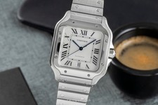 Cartier Santos de Cartier Stahl Automatik Herrenuhr R. WSSA0009 B&P VP: 8850,- €