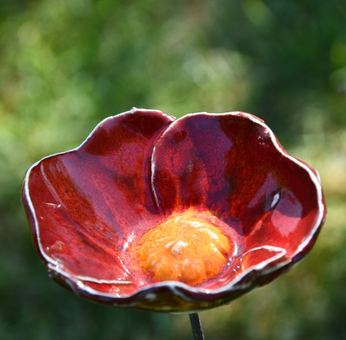 Keramik gartendeko blume - keramik,