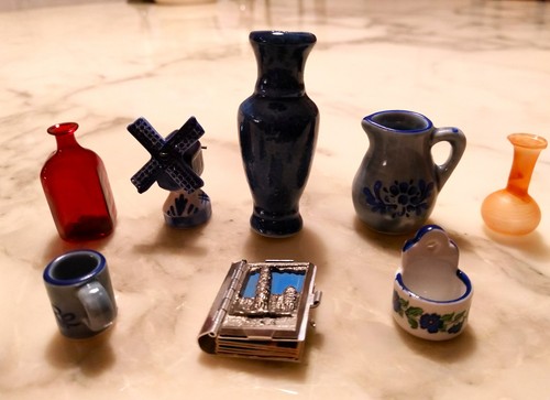 Miniaturen keramik glas - 8, keramik,