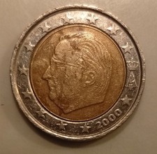 Belgische 2 Euro Münze Mit