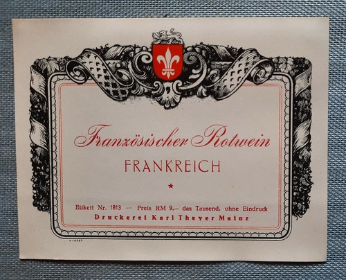 Altes flaschenetikett etikett - altes,