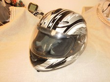 ECE R 22-05, HELM, Motorradhelm, Motorrad, Mofa, Gr. XS (56 cm) silber GUT! (16)