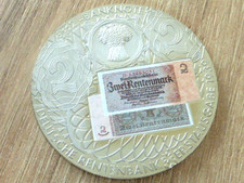 2 Rentenmark 1932, Medaille in Farbe silber aus Konvolut, Nachlass Dachbodenfund