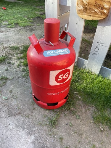 Leere gasflasche - leere,