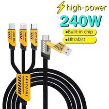3in1 Multi USB 240W Ladekabel