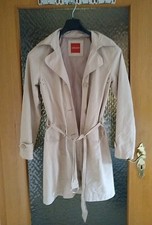 OLSEN Damen Trenchcoat Jacke Blazer Mantel Beige Gr. 36 mit Gürtel 