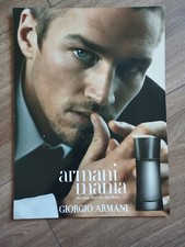 ORIG WERBUNG REKLAME  2002   JAMES PENTFOLD  GEORGIO ARMANI Mania