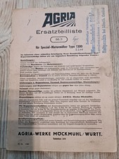 Agria Motormäher 1300 ersatzteilliste traktor   KO