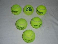 6 GEBRAUCHTE TENNISBÄLLE VON