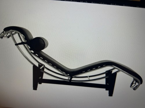 Corbusier lc4 schwarz chrom - le, schwarz/chrom
