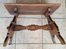 alter Holz Hocker Jugendstil Sitzbank Blumenbank  33x54cm und 40 cm hoch