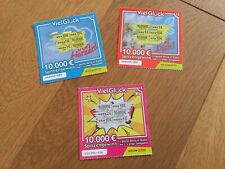 Lot RUBBEL-LOSE aus NRW - West-Lotto - 3 x VIEL GLÜCK 2021 diverse - Top-Zustand