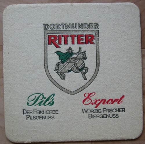 Bierdeckel dortmunder ritter - dortmunder,