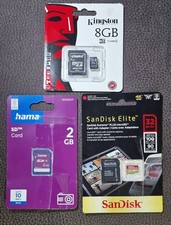 Set von SDkarte (micro SD