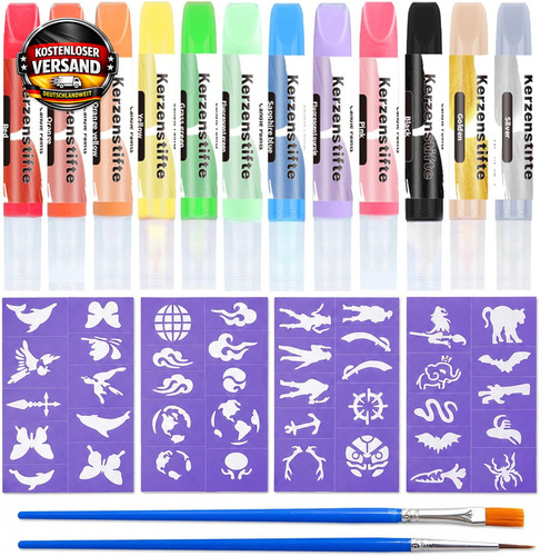 Kerzenmalstifte set stück - set, 12