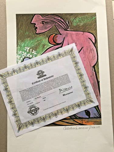 Pablo picasso giclee coa - pablo,