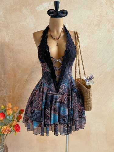 Sexy minikleid mit spitze - minikleid, und