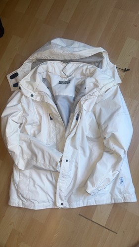 Weiße damen outdoor skijacke - weiße, damen-outdoor-skijacke